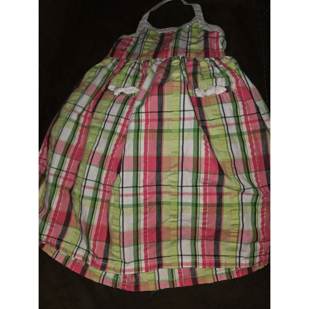 Gymboree palm beach paradise plaid halter dress size‎ 5t
